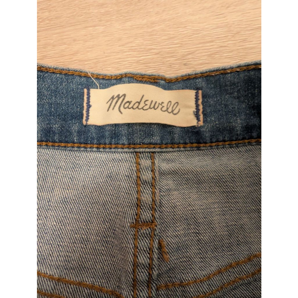 Women's Madewell Blue High-Rise Denim Shorts Size 24 - Picture 3 of 7